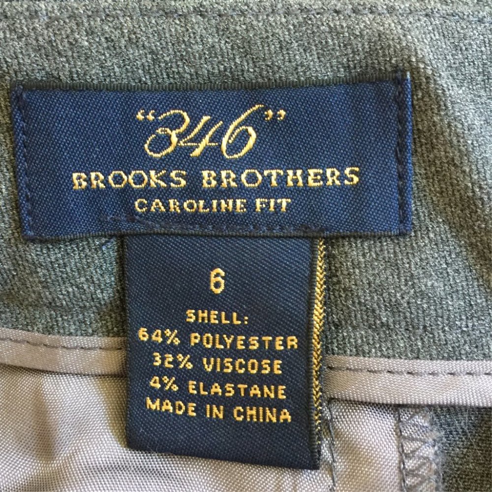 Women's Brooks Brothers Caroline Fit Gray Trouser - Picture 2 of 3